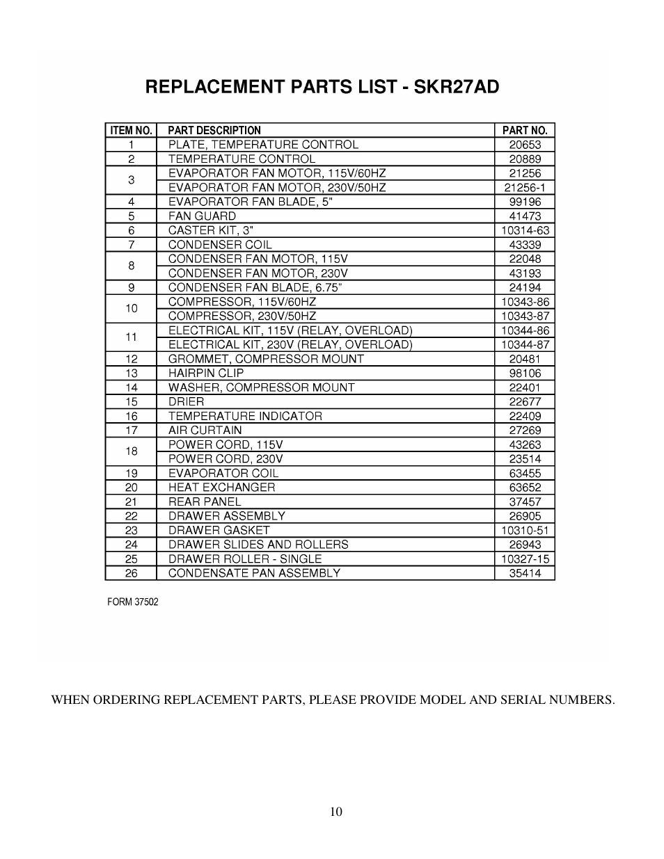 Silver King SKR27AD User Manual | Page 11 / 12