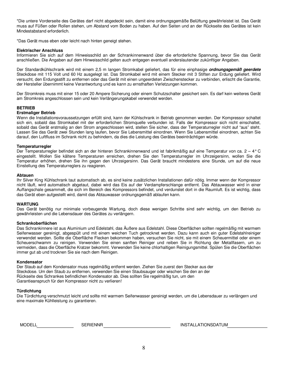 Silver King SKR27AD User Manual | Page 9 / 12