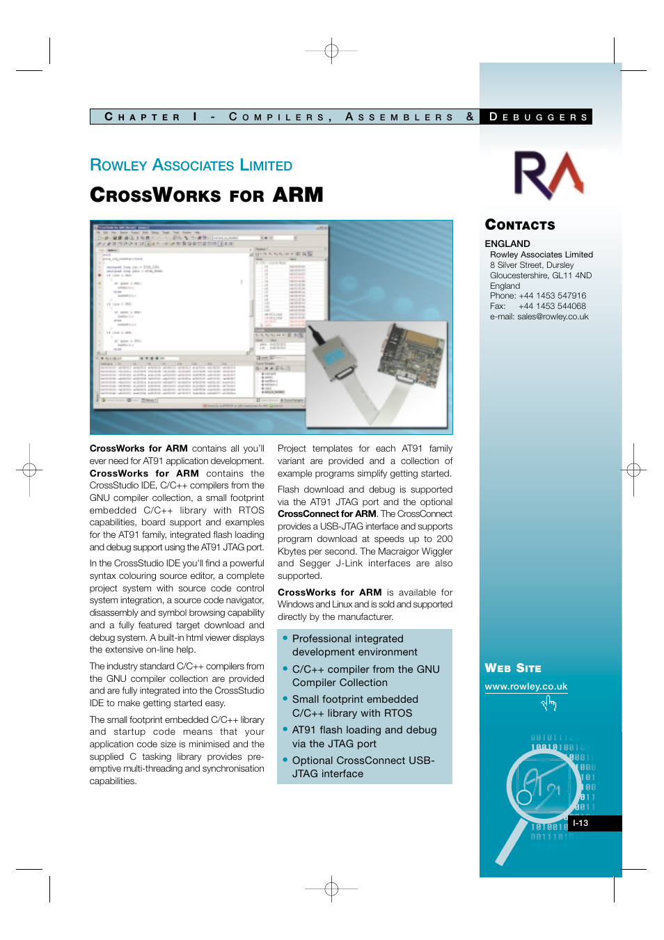 I-13, Ross, Orks for | Atmel AT91 User Manual | Page 16 / 62