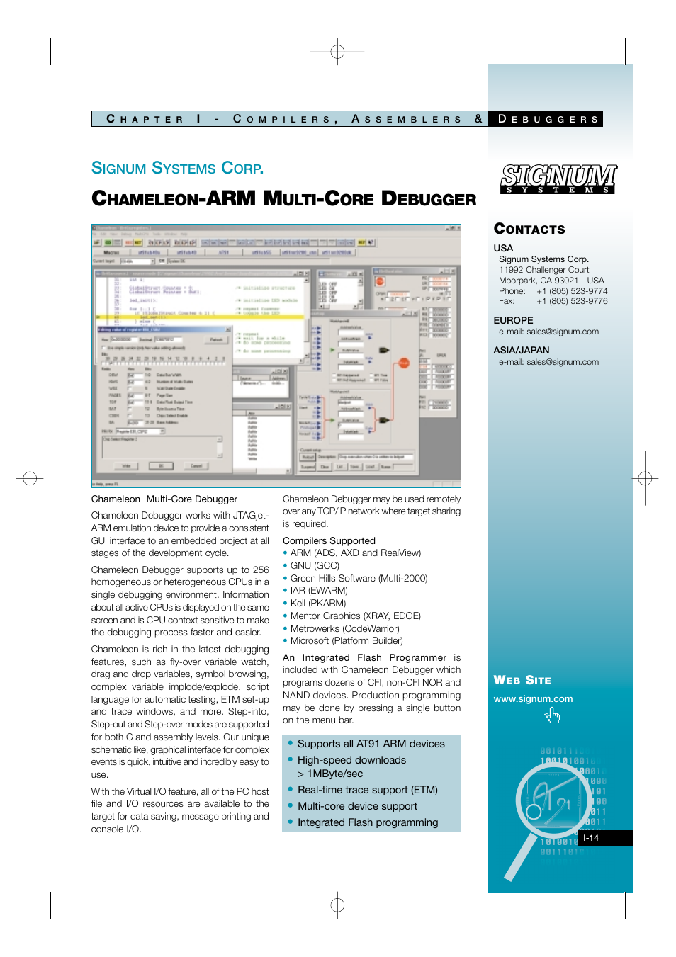 I-14, Arm m, Hameleon | Ulti, Ebugger | Atmel AT91 User Manual | Page 17 / 62