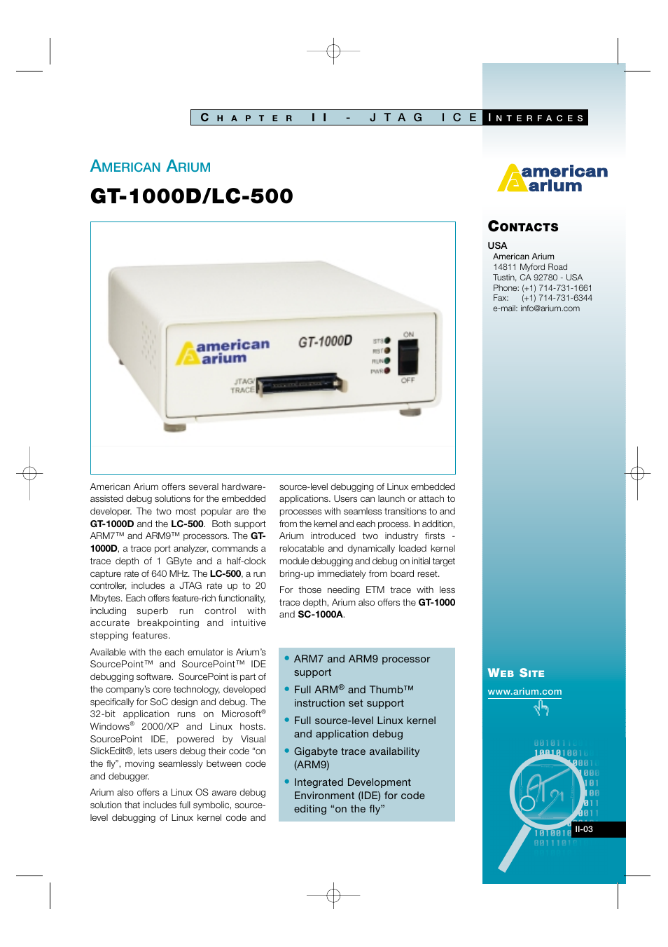 Ii-03 | Atmel AT91 User Manual | Page 20 / 62
