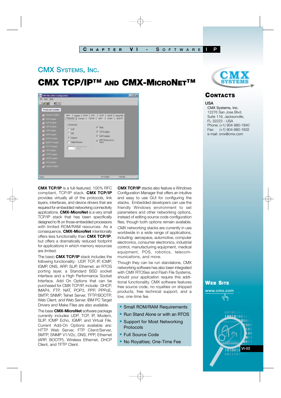 Vi-03, Cmx tcp/ip, Cmx-m | Cmx s, Icro | Atmel AT91 User Manual | Page 52 / 62