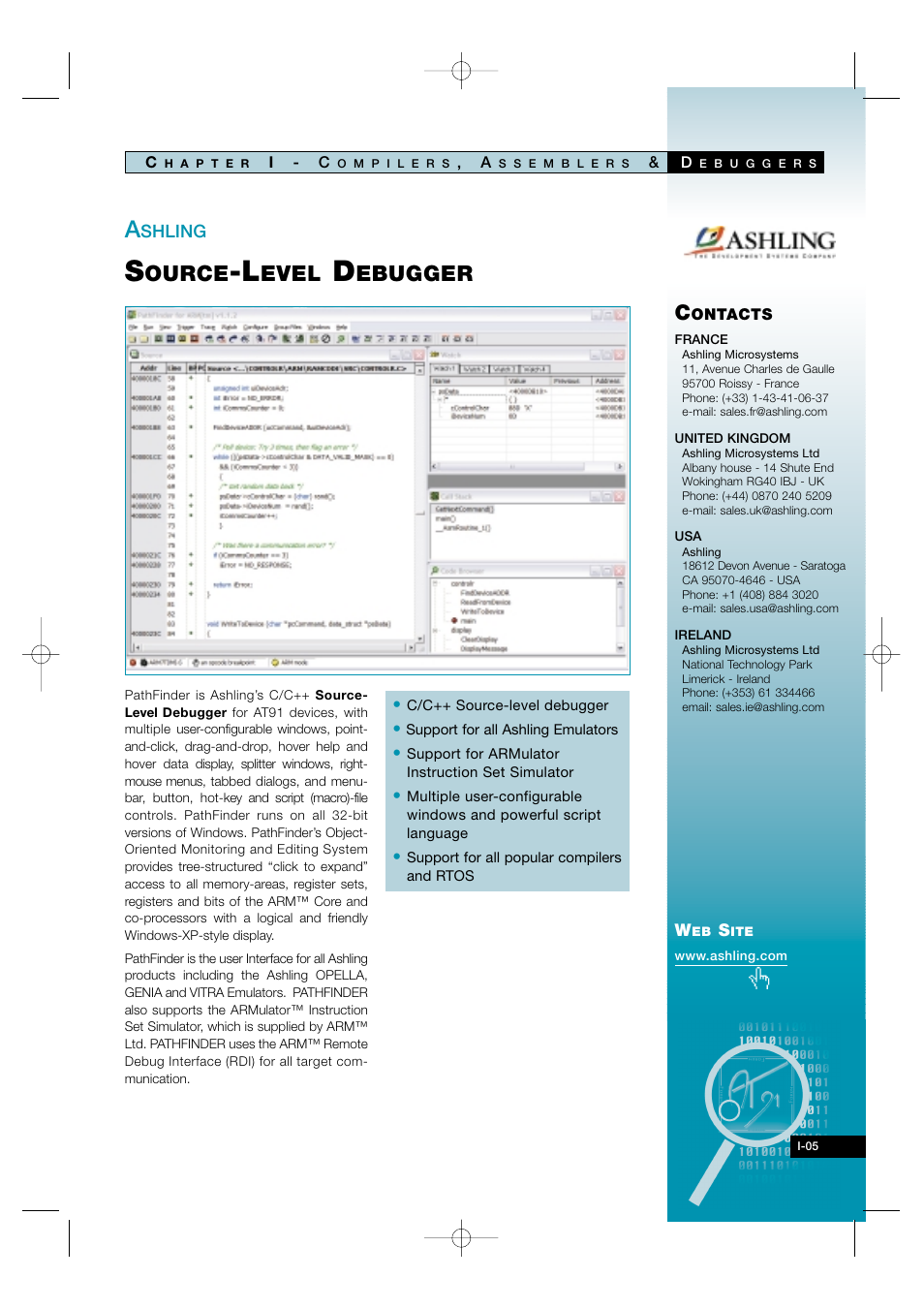 I-05, Ource, Evel | Ebugger | Atmel AT91 User Manual | Page 8 / 62