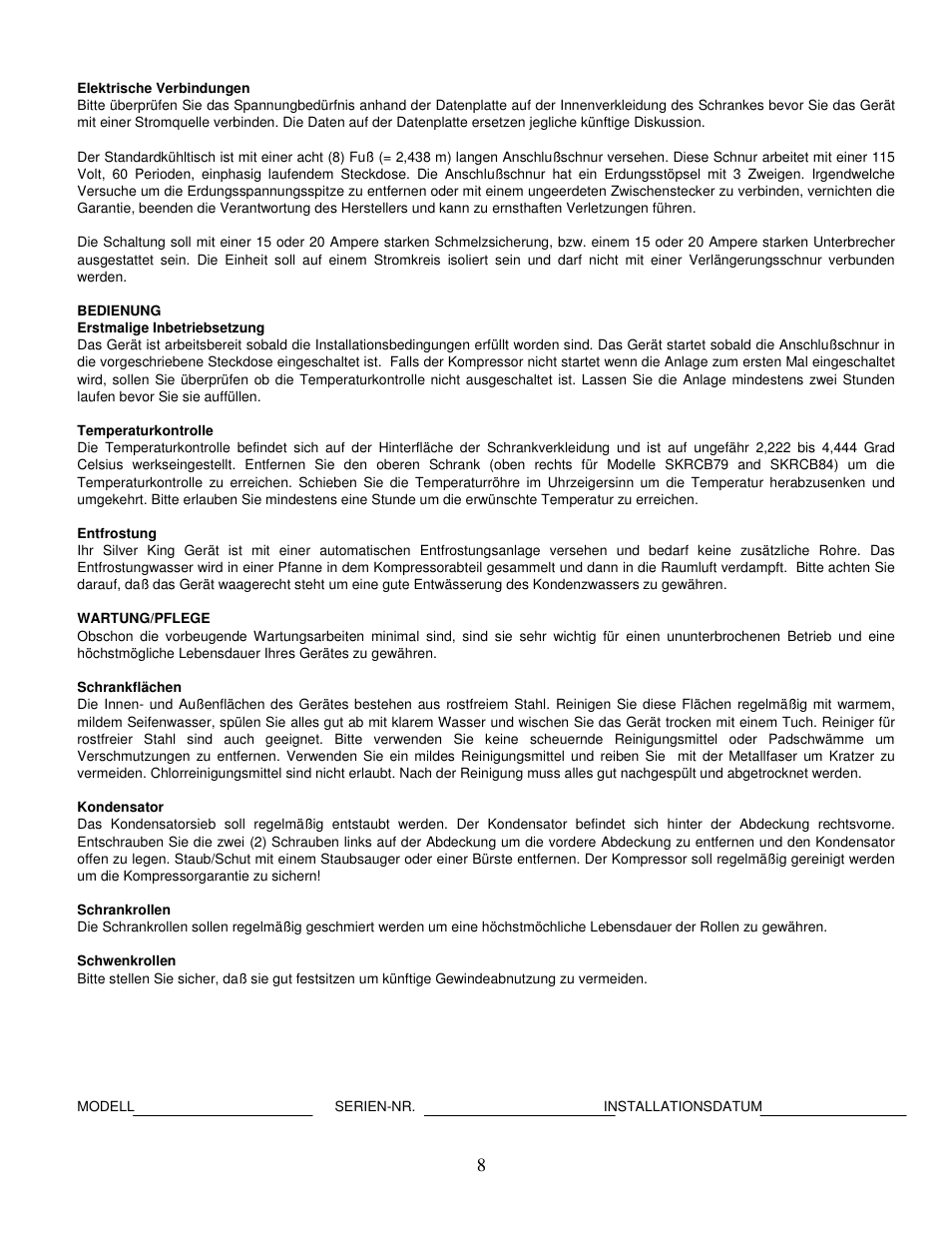 Silver King SKRCB84 User Manual | Page 9 / 12