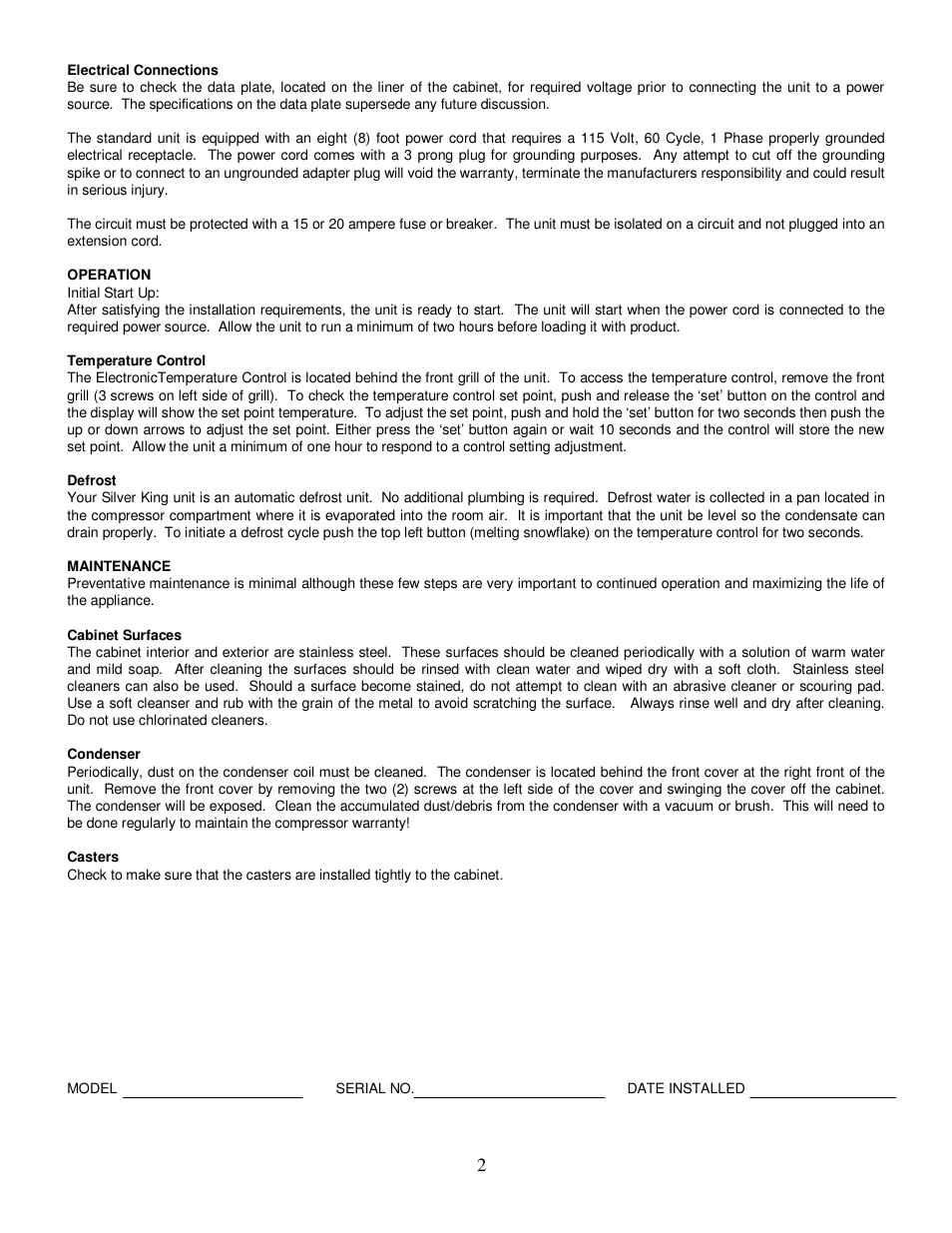 Silver King SKRCB60H User Manual | Page 3 / 6