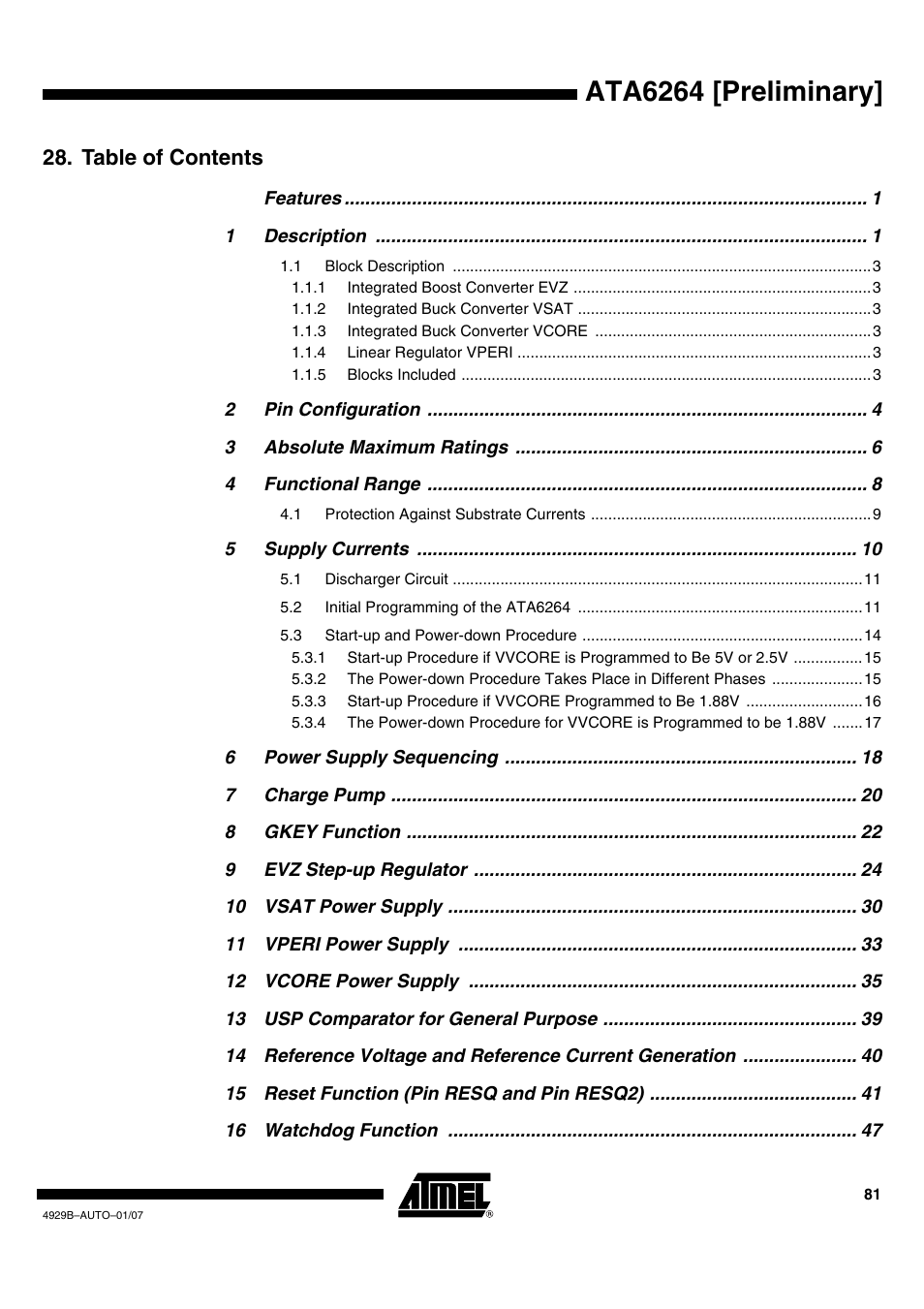Atmel ATA6264 User Manual | Page 81 / 83