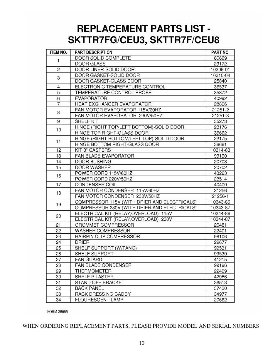 Silver King SKTTR7FG/CEU3 User Manual | Page 11 / 12