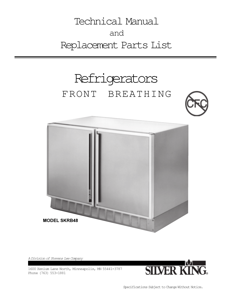 Silver King SKRB48 User Manual | 12 pages