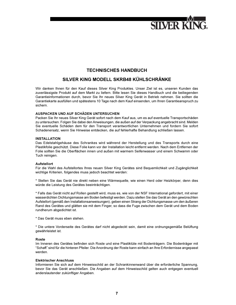 Silver King SKRB48 User Manual | Page 8 / 12