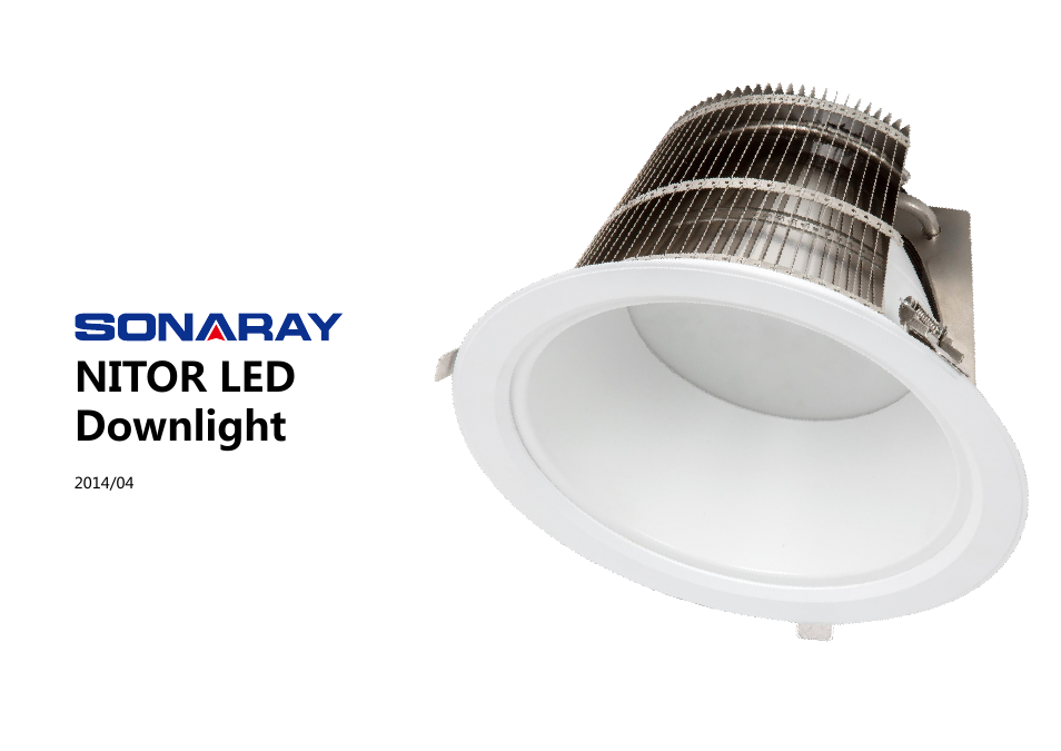 Sonaray DownLight NITOR 3000 User Manual | 3 pages