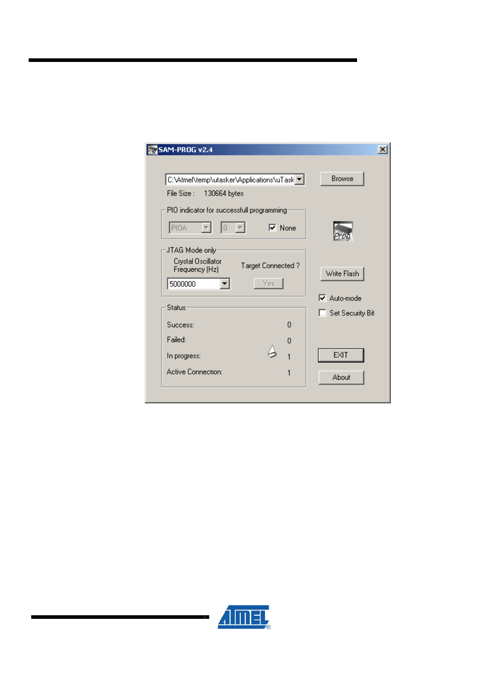 D.3.5 programming the flash, Avr2070 | Atmel AVR2070 User Manual | Page 77 / 93