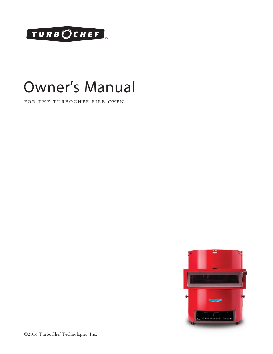 TurboChef Technologies Fire Oven User Manual | 24 pages