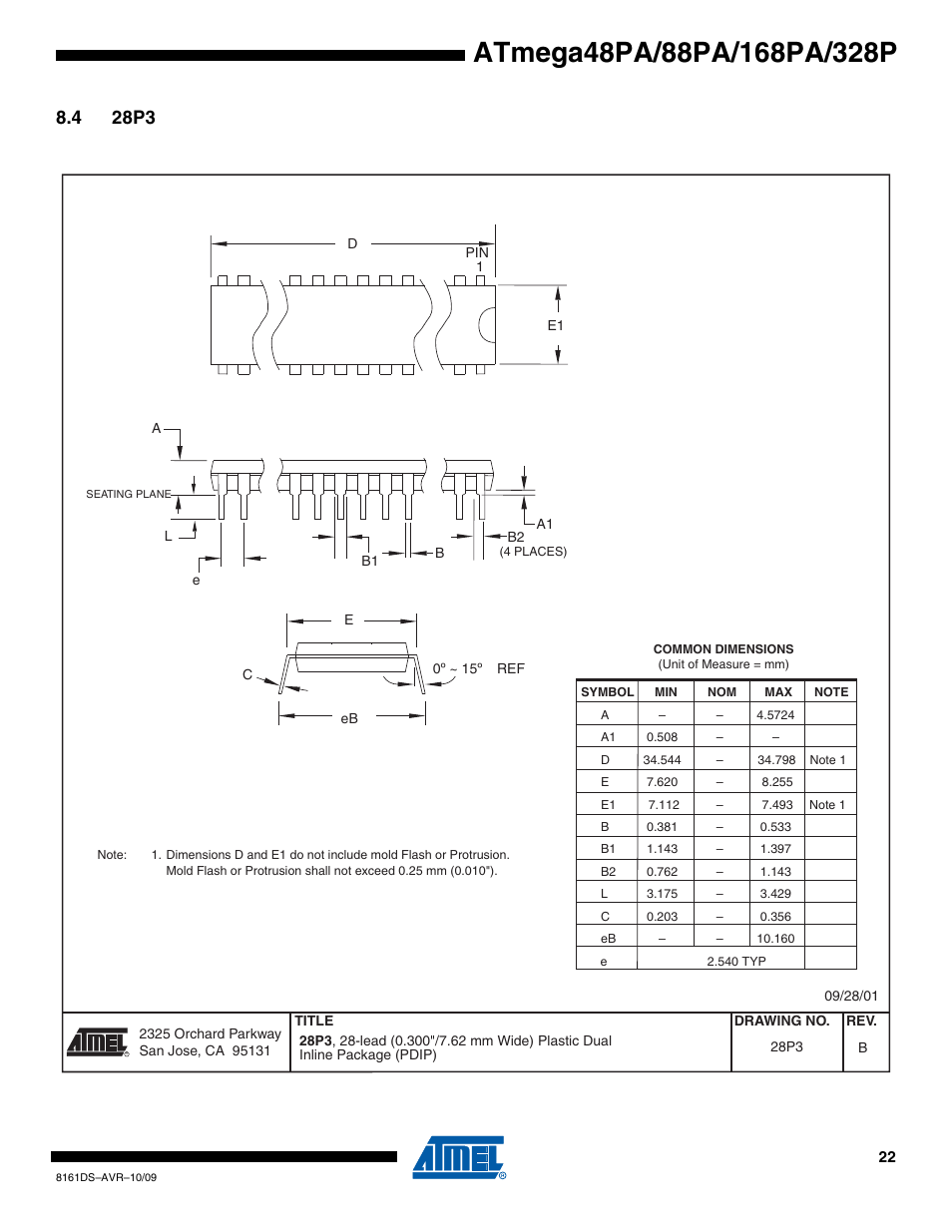 4 28p3 | Atmel ATmega88PA User Manual | Page 22 / 26