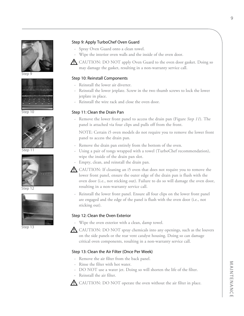 TurboChef Technologies i3 EN User Manual | Page 17 / 34