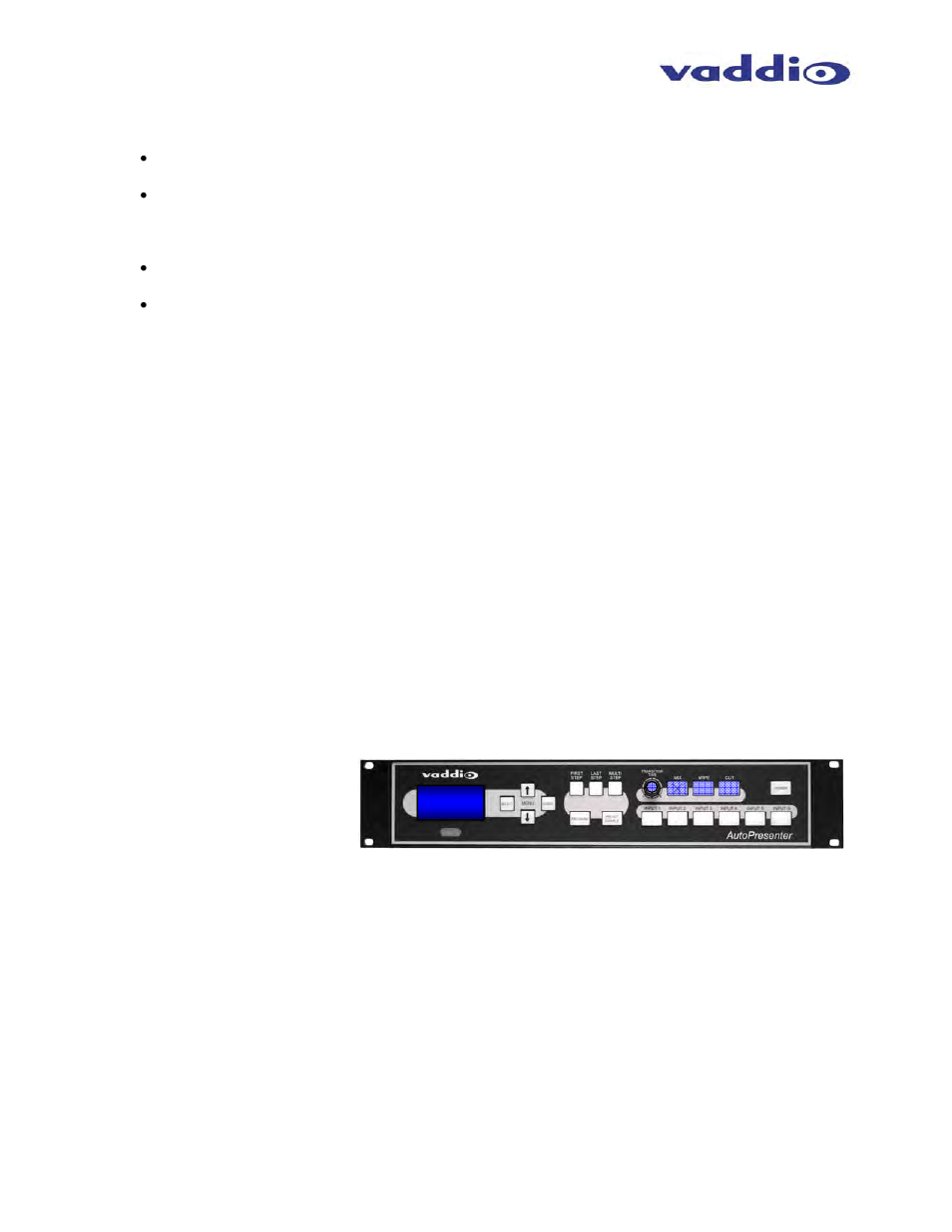 Vaddio AutoPresenter User Manual | Page 14 / 28