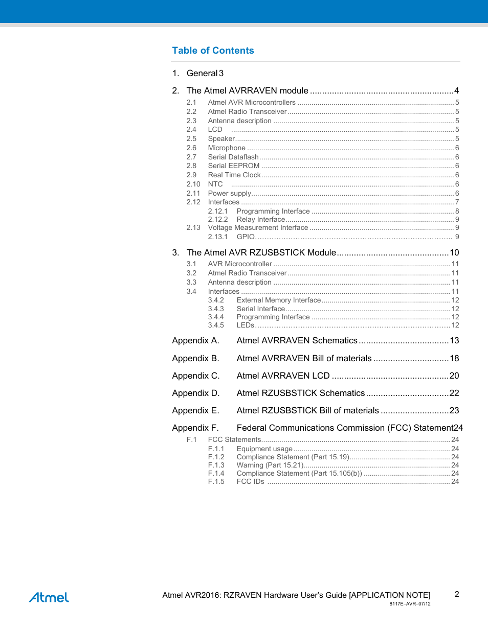 Atmel AVR2016 User Manual | Page 2 / 25
