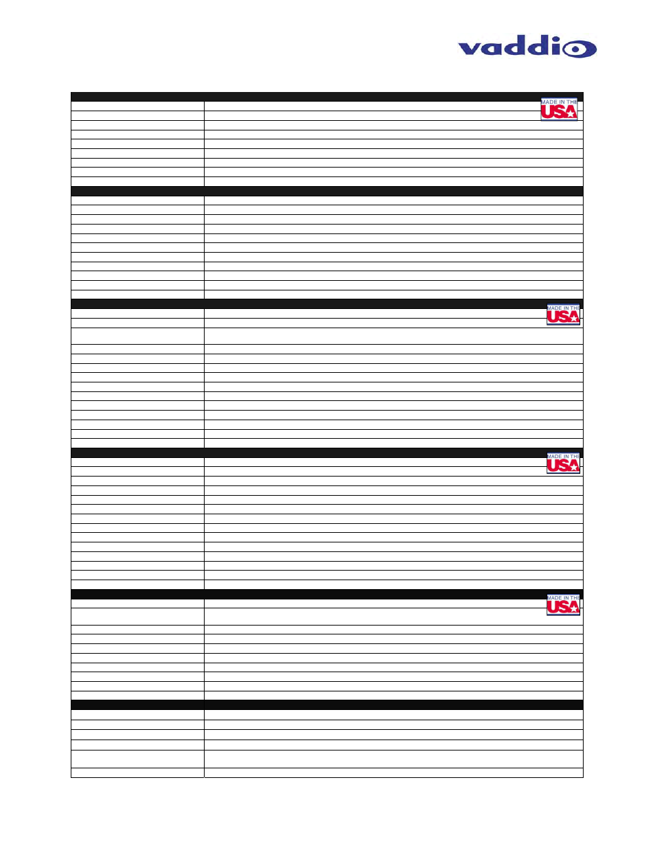 Autotrak 2.0 general specifications | Vaddio AutoTrak 2.0 User Manual | Page 41 / 52