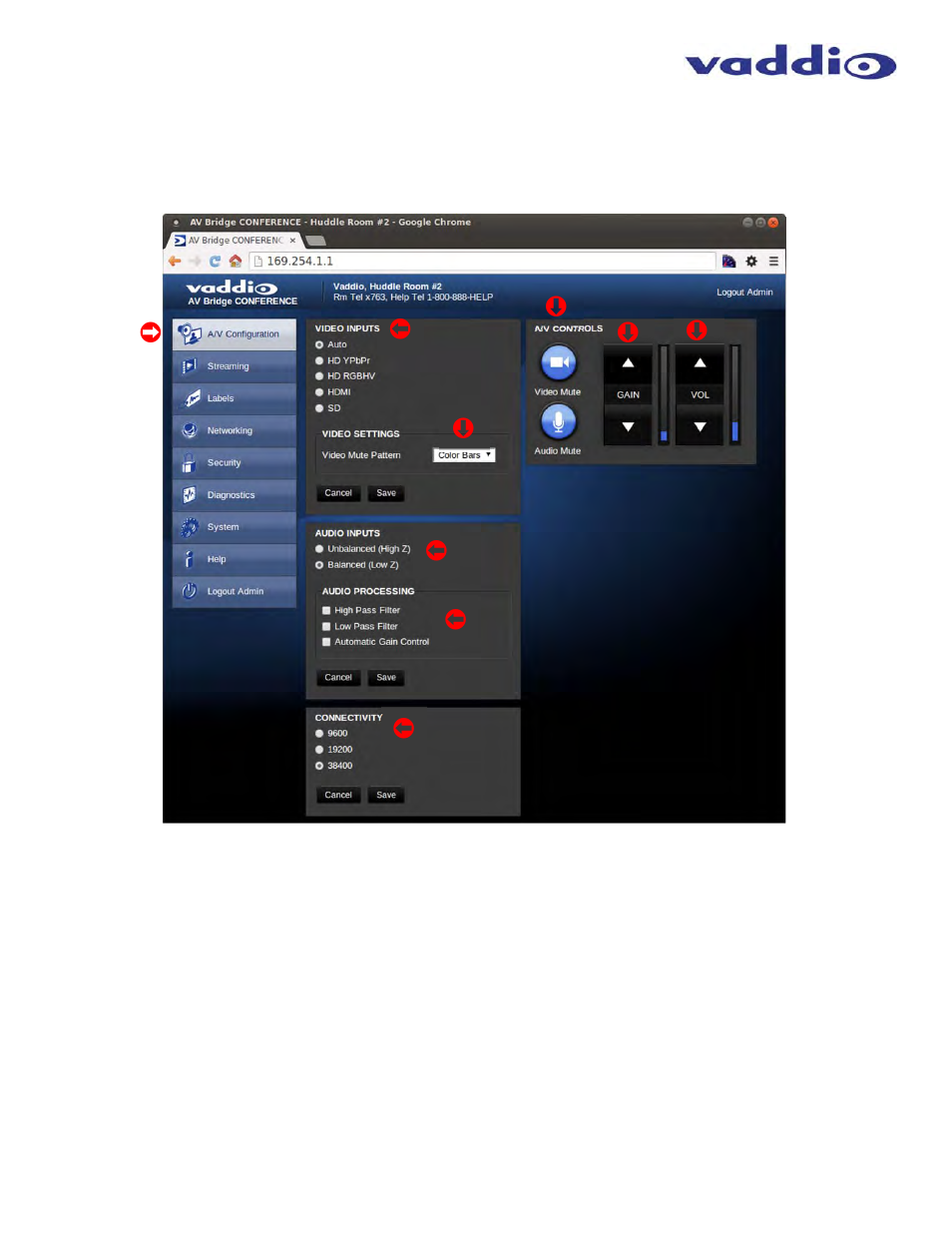Vaddio AV Bridge CONFERENCE User Manual | Page 12 / 32