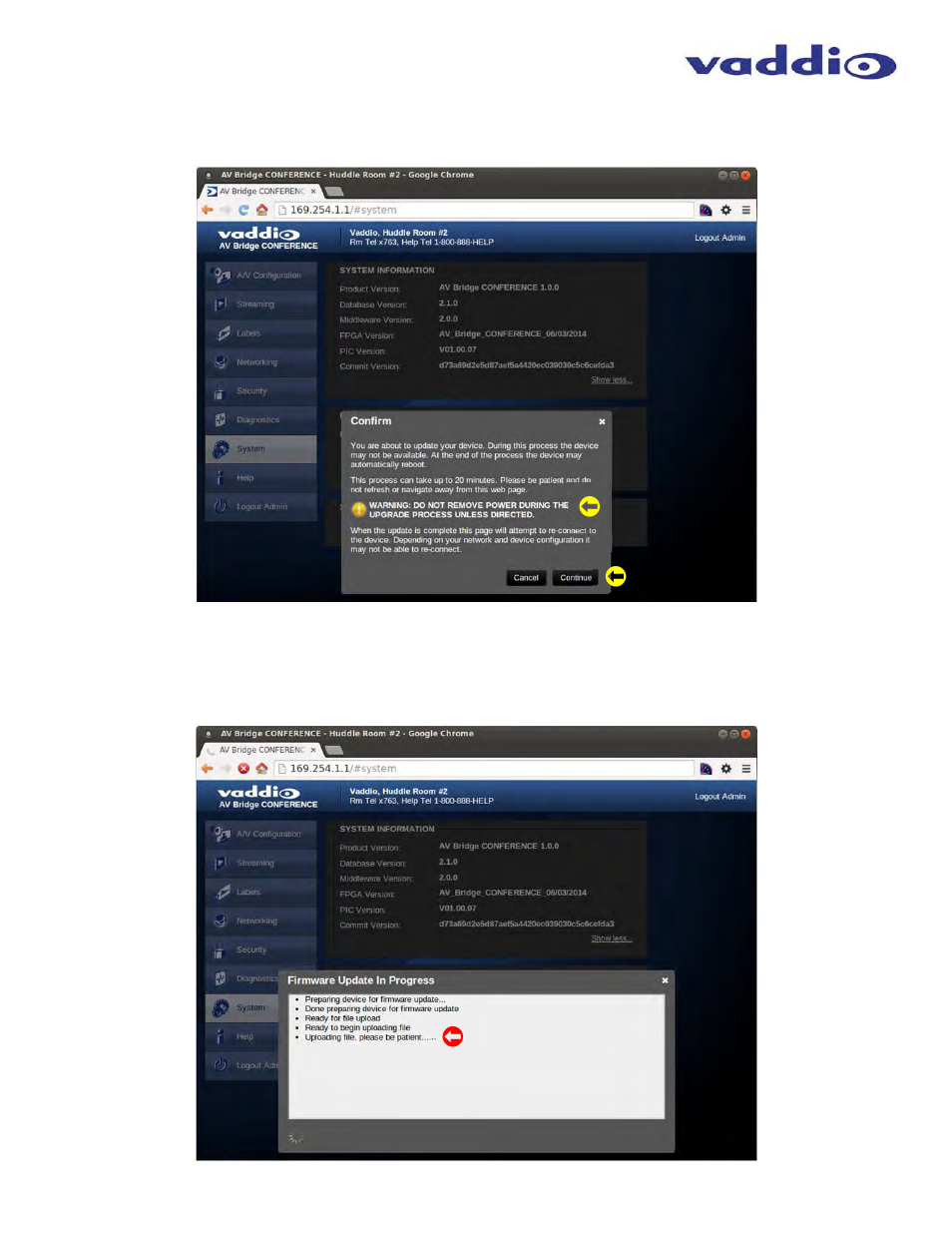 Vaddio AV Bridge CONFERENCE User Manual | Page 17 / 32