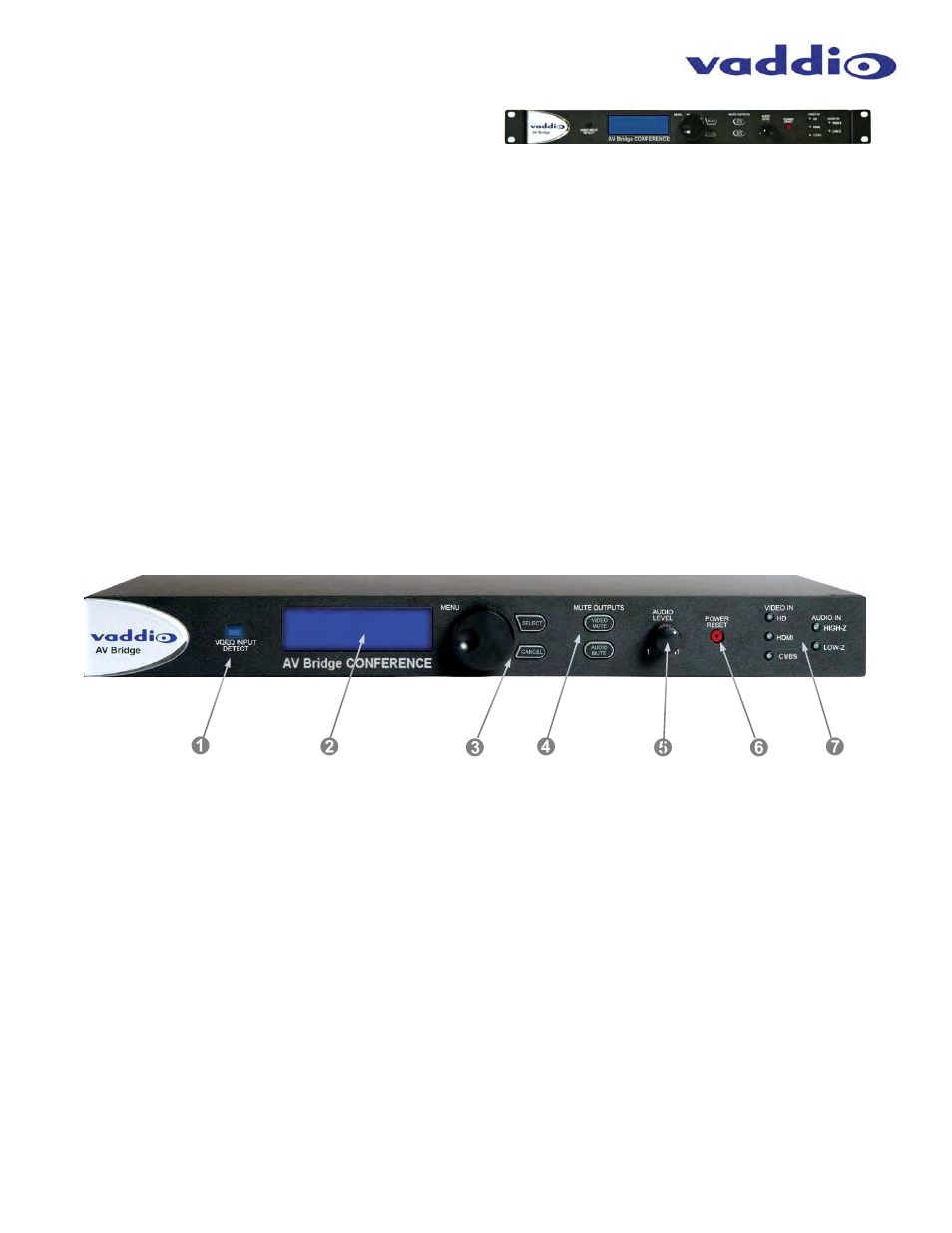 Vaddio AV Bridge CONFERENCE User Manual | Page 5 / 32