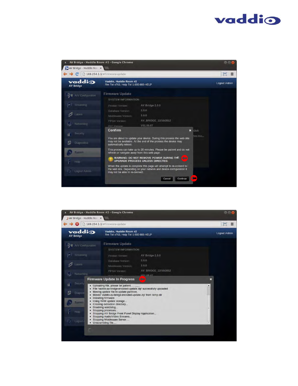 Vaddio AV Bridge User Manual | Page 18 / 36