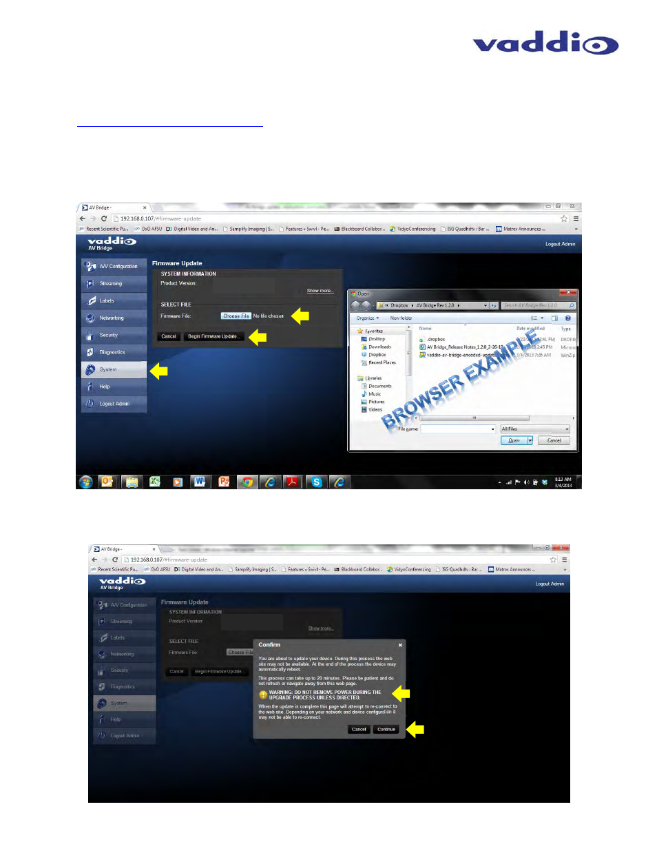 Vaddio AV Bridge User Manual | Page 20 / 36