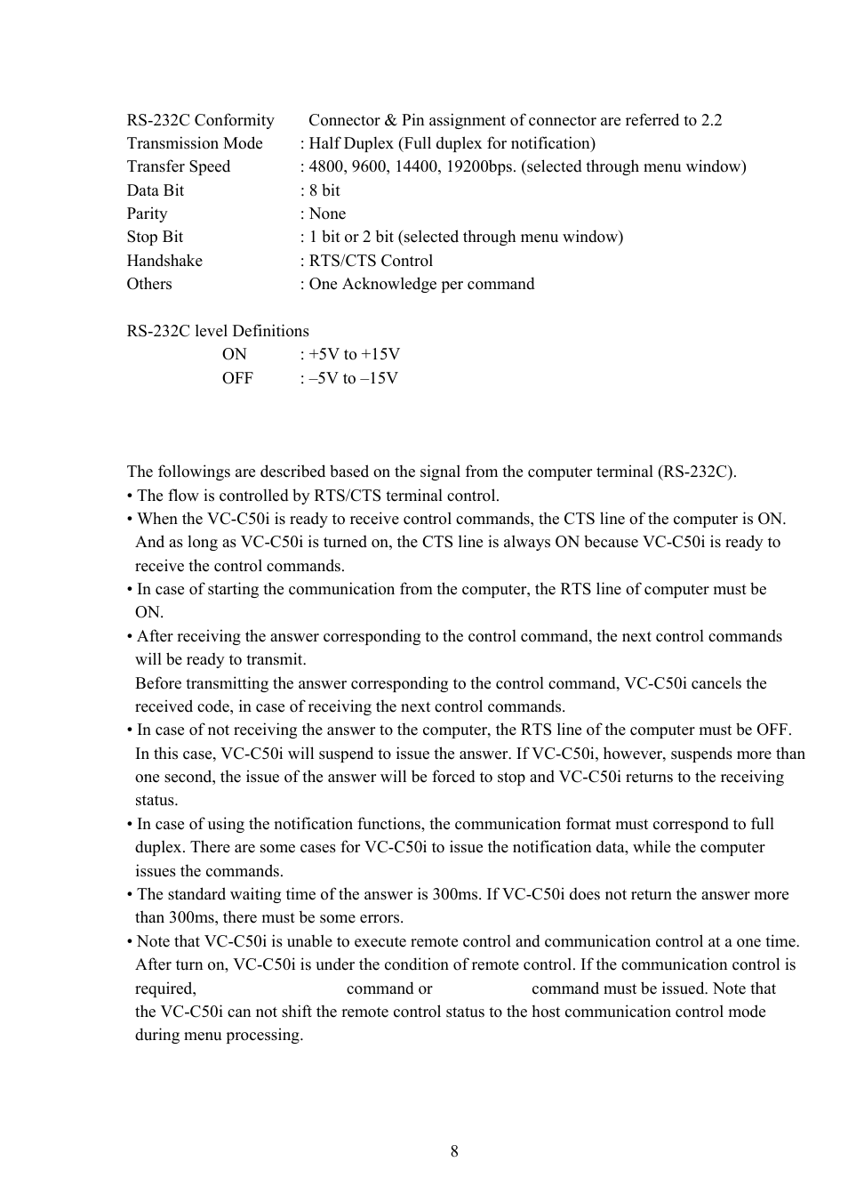 Vaddio Canon VC-C50i Programmers User Manual | Page 9 / 191
