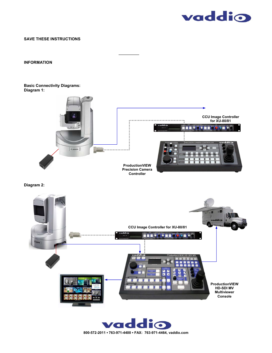 Vaddio Canon XU-81 User Manual | Page 2 / 2