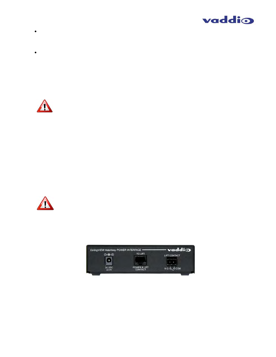Vaddio CeilingVIEW HD HideAway User Manual | Page 12 / 24