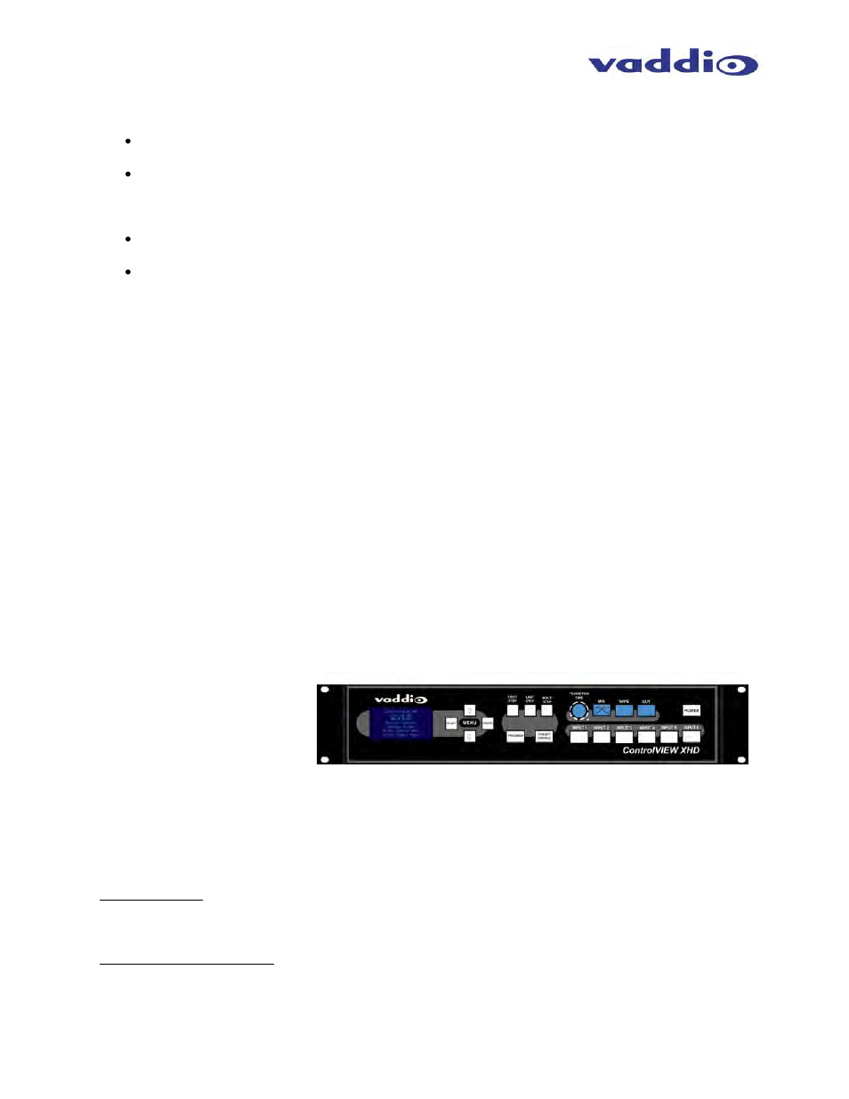 Vaddio ControlVIEW XHD User Manual | Page 12 / 24