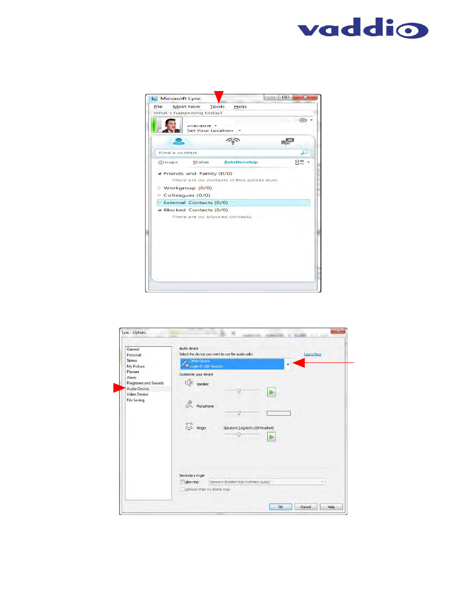 Vaddio EasyTalk Solutions Manual User Manual | Page 37 / 48