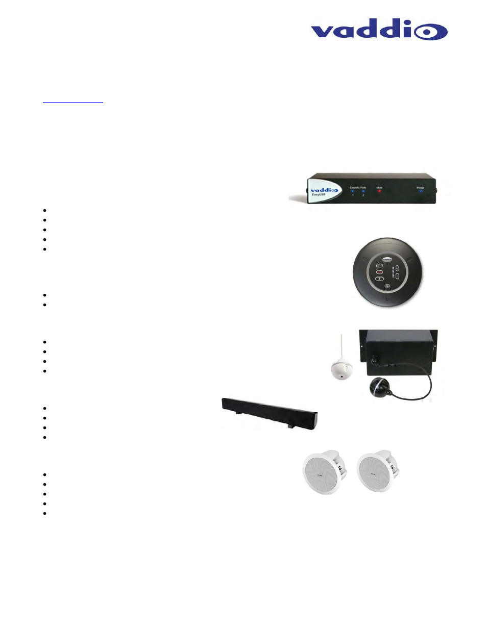 Vaddio EasyTalk Solutions Manual User Manual | Page 6 / 48