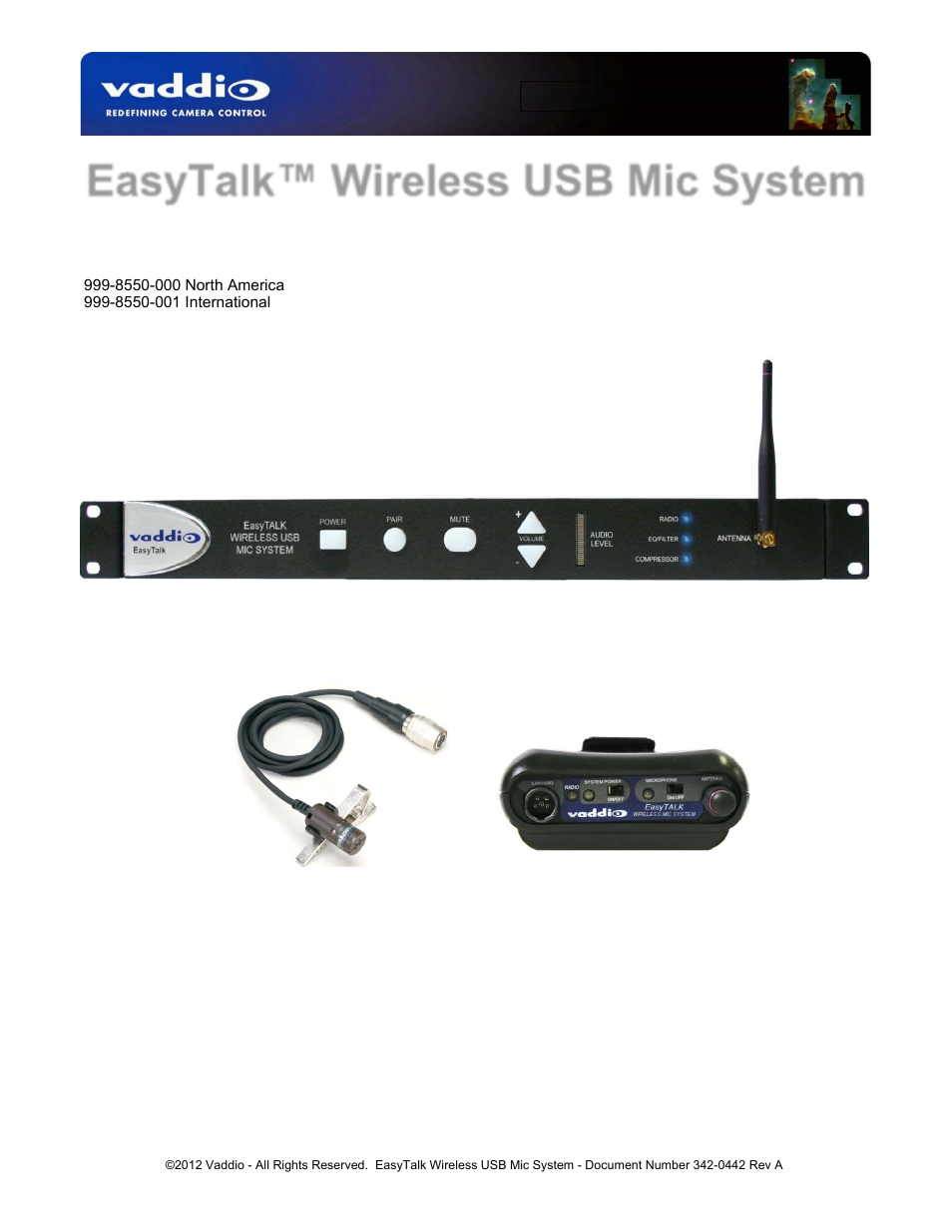 Vaddio EasyTALK Wireless USB Mic System User Manual | 16 pages