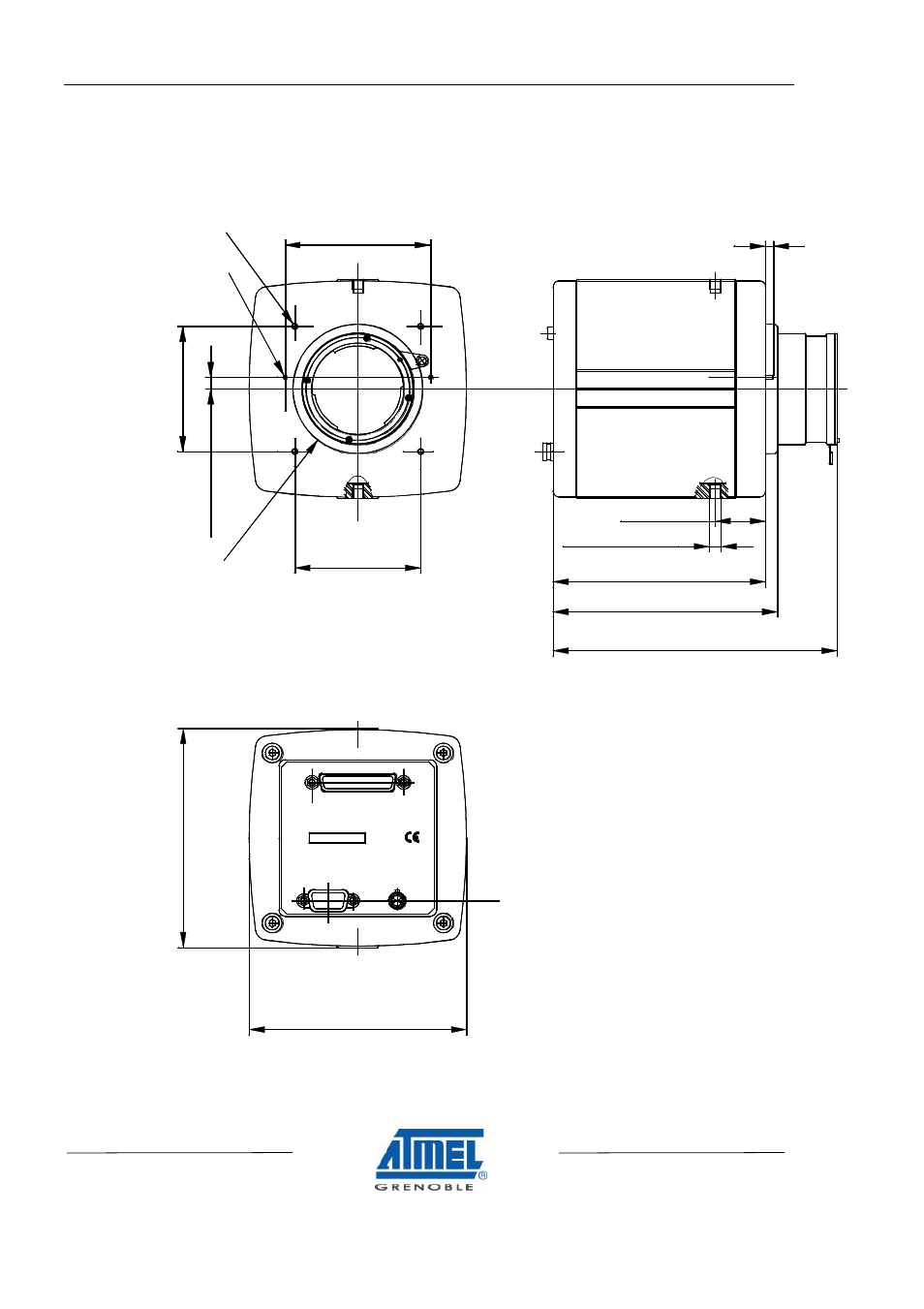 Rear panel, Front panel | Atmel CAMELIACOL 2.5M User Manual | Page 10 / 12