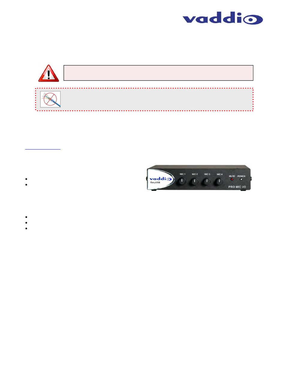 Vaddio EasyUSB PRO MIC I/O User Manual | Page 5 / 16