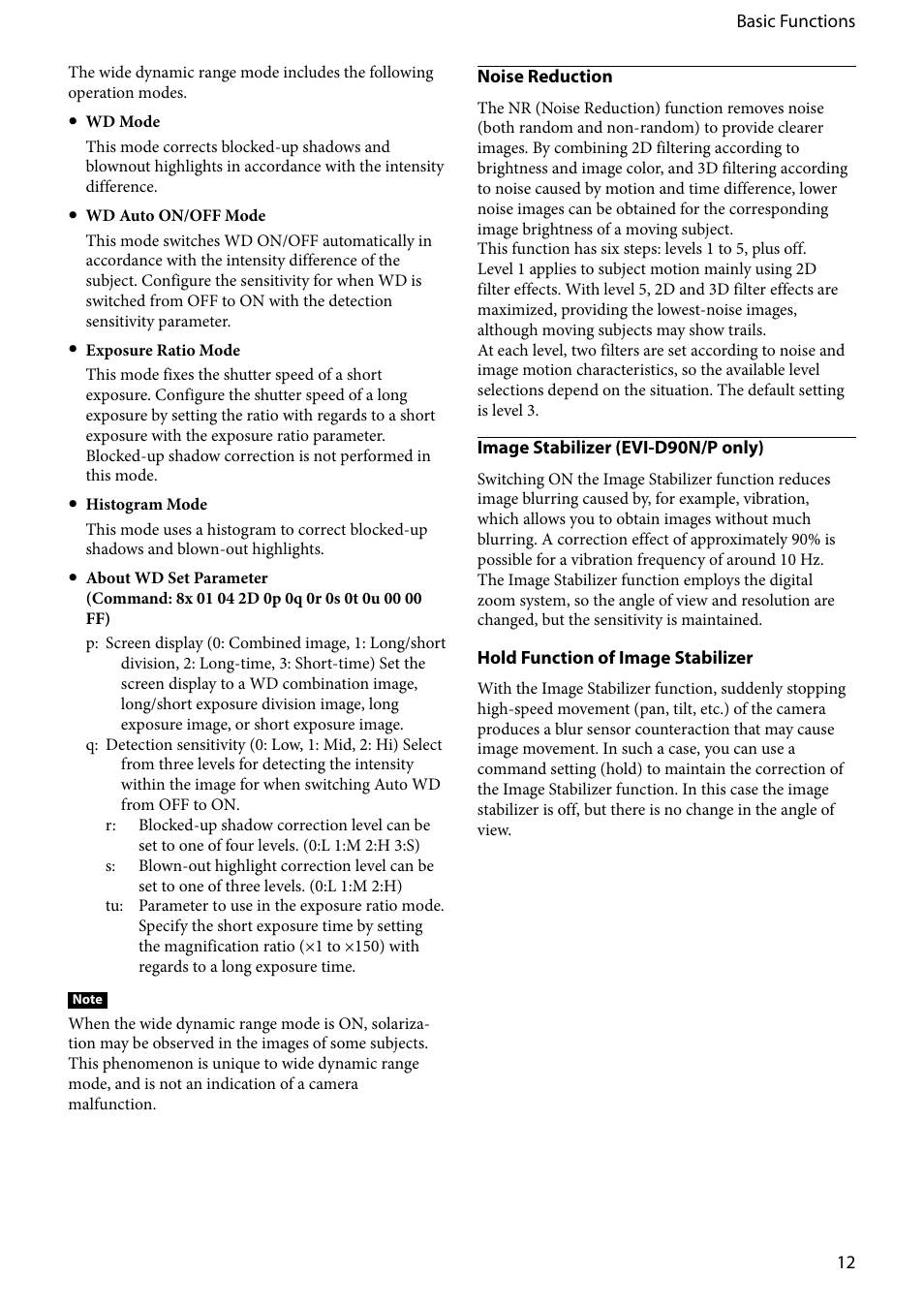 Vaddio EVI-D80D90 Tech User Manual | Page 12 / 50