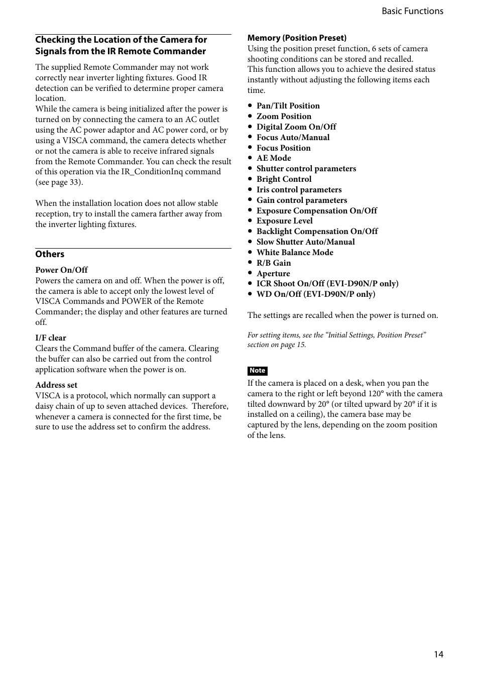 Vaddio EVI-D80D90 Tech User Manual | Page 14 / 50