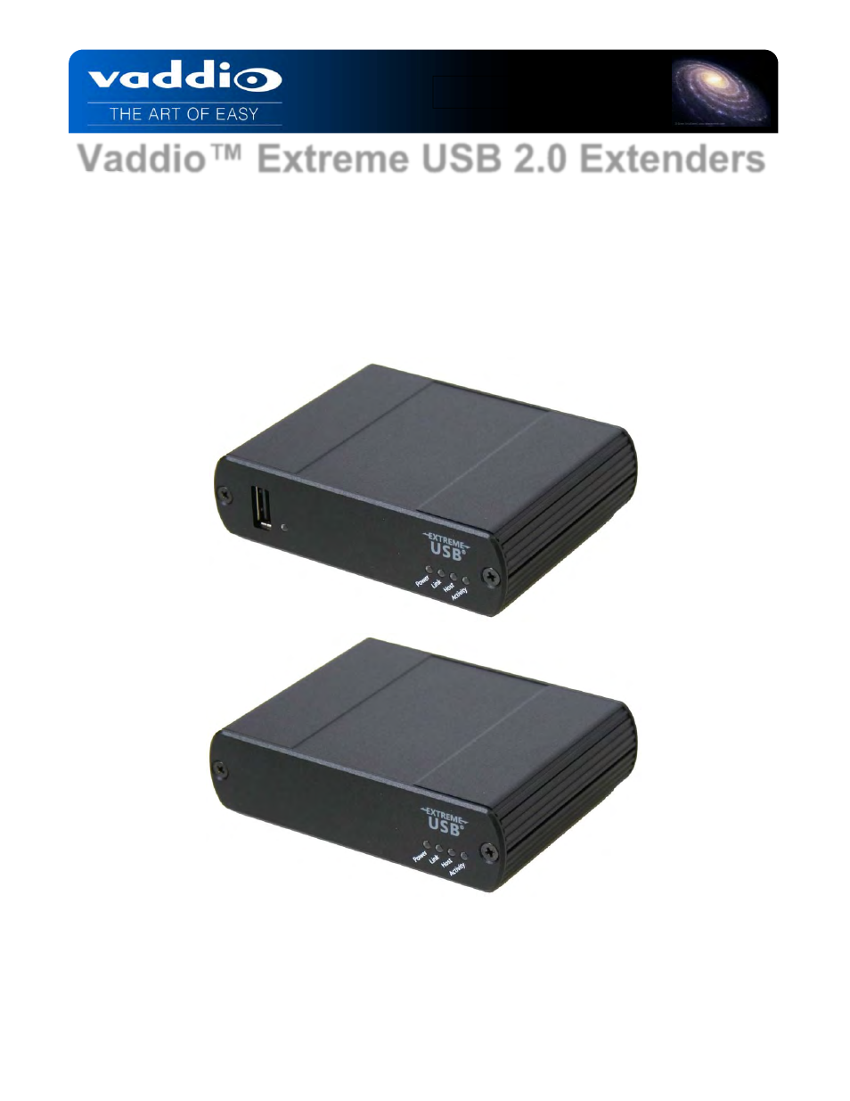 Vaddio Extreme USB Extenders User Manual | 16 pages
