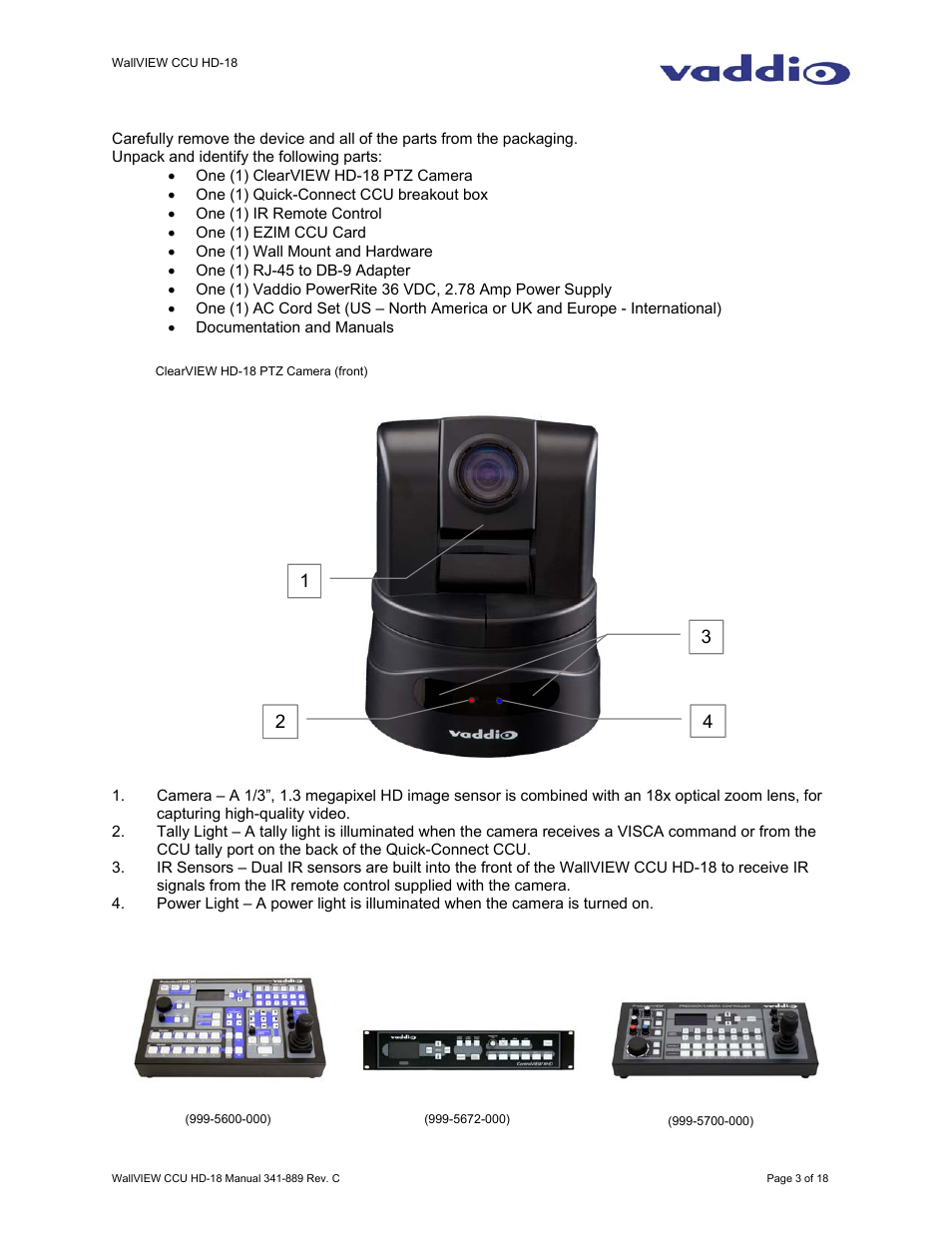 Vaddio EZIM CCU Slot Card User Manual | Page 3 / 18