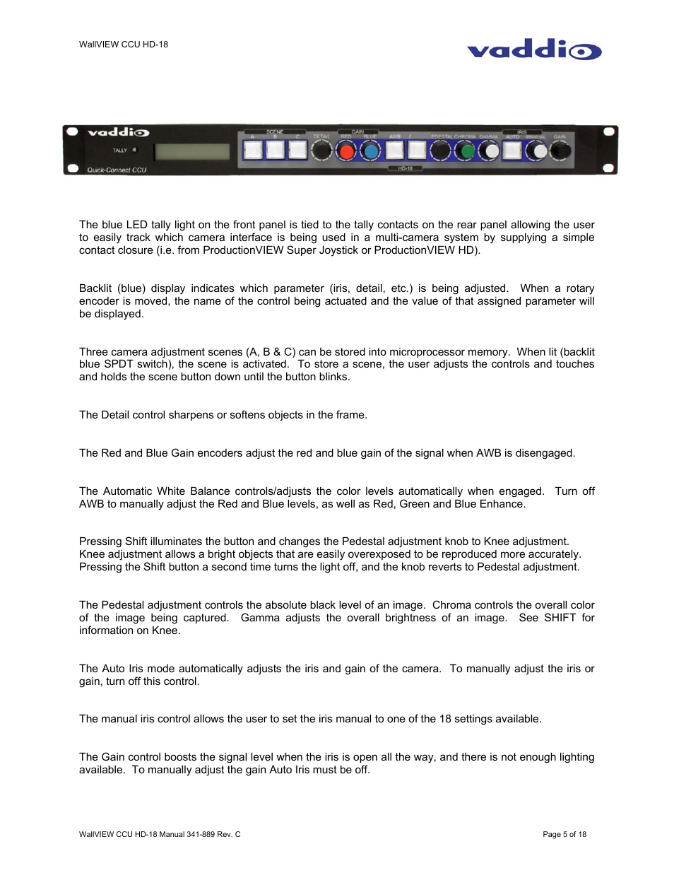 Vaddio EZIM CCU Slot Card User Manual | Page 5 / 18