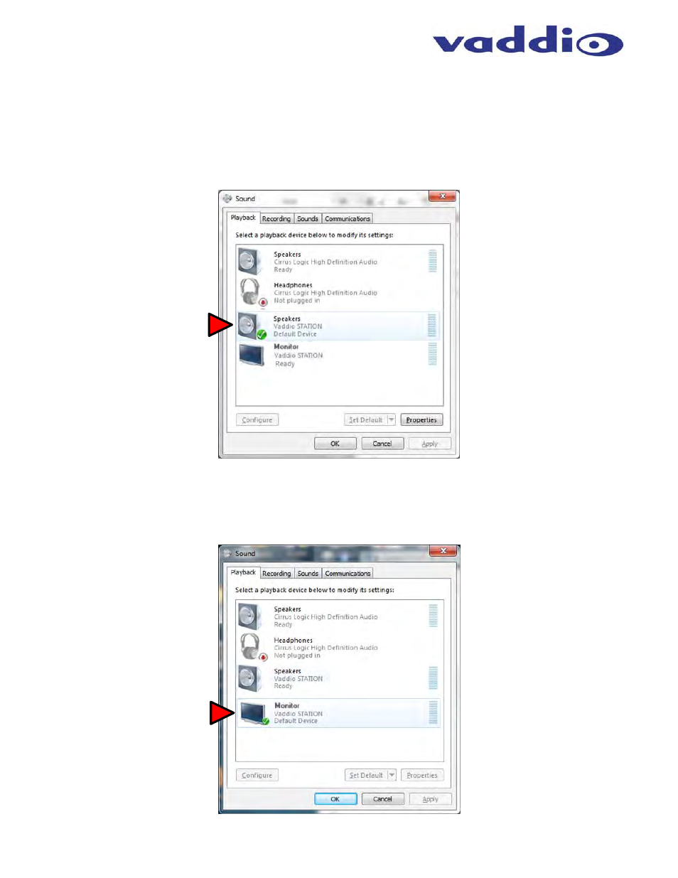 Connecting to a pc’s audio | Vaddio GroupSTATION User Manual | Page 31 / 40