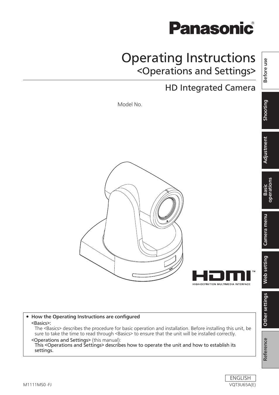 Vaddio HE120 Operating Instructions User Manual | 100 pages