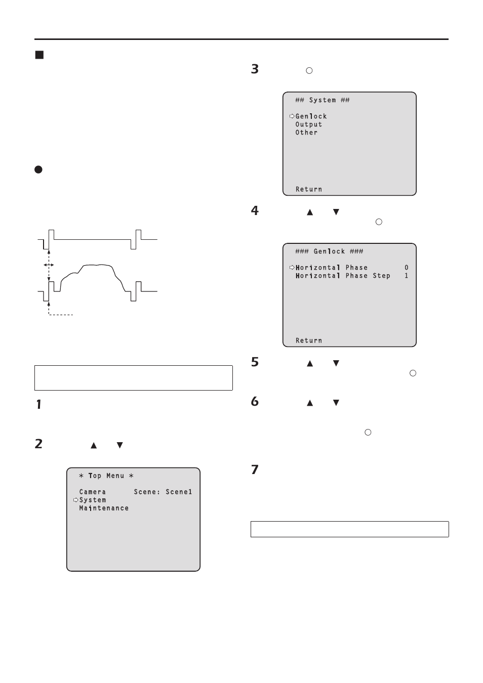 Genlock adjustment | Vaddio HE120 Operating Instructions User Manual | Page 28 / 100