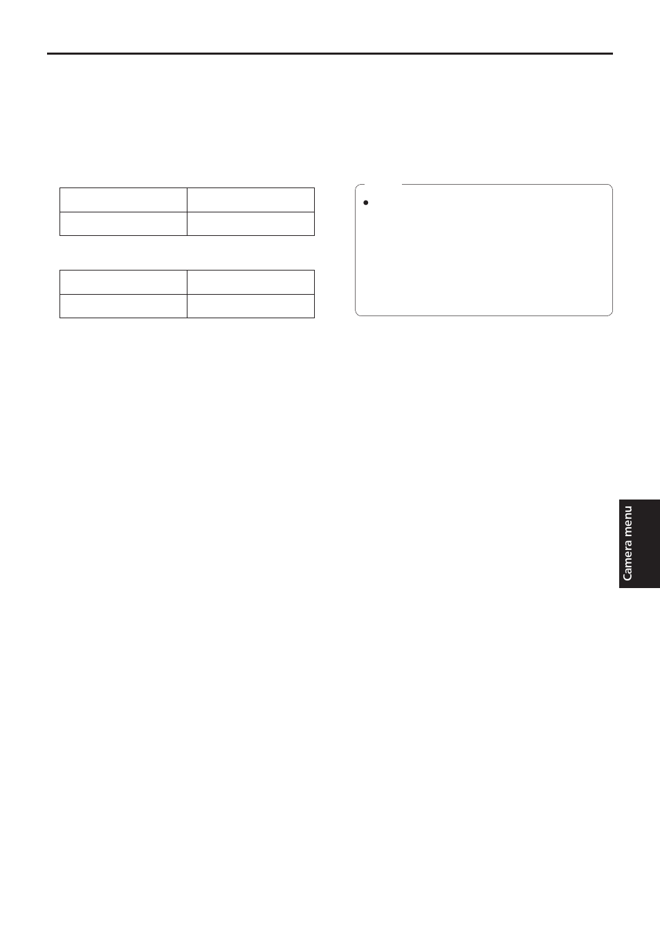 Setting the camera menu items, Continued) | Vaddio HE120 Operating Instructions User Manual | Page 39 / 100