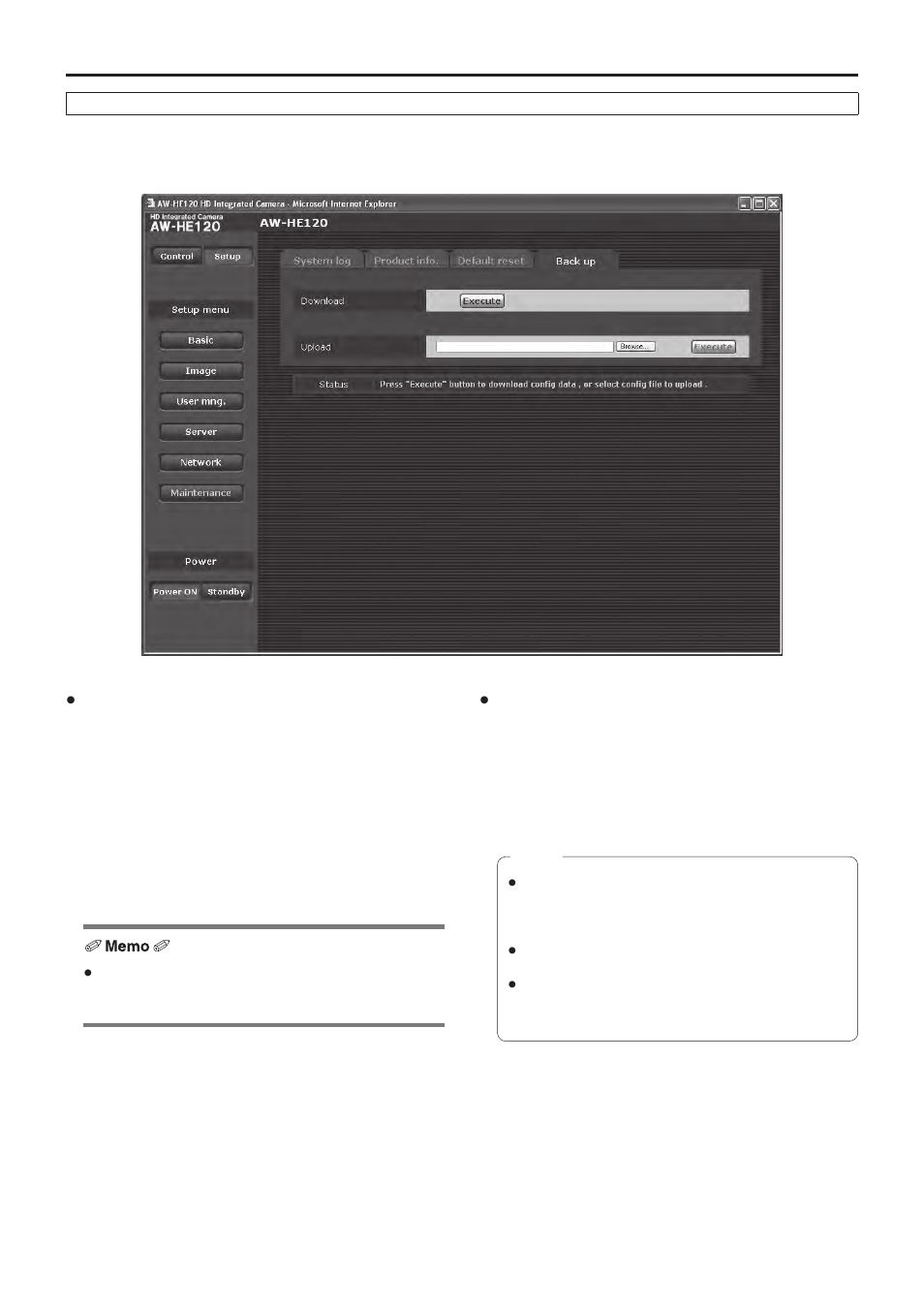 Web setting screen, Continued) | Vaddio HE120 Operating Instructions User Manual | Page 84 / 100