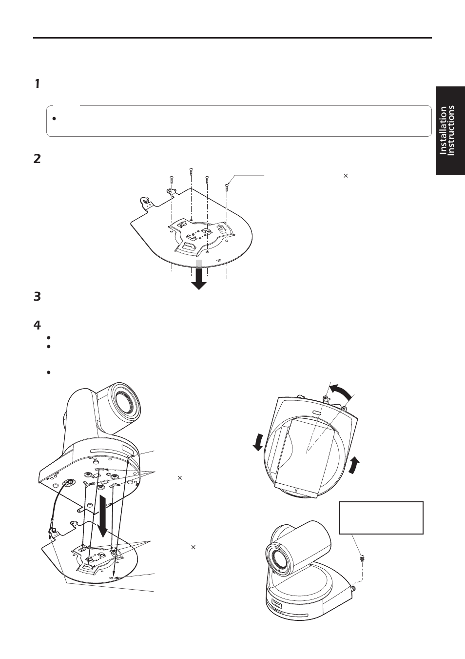 Stand-alone installation, When the mount bracket is going to be used) | Vaddio HE120 Operating Instructions User Manual | Page 15 / 52