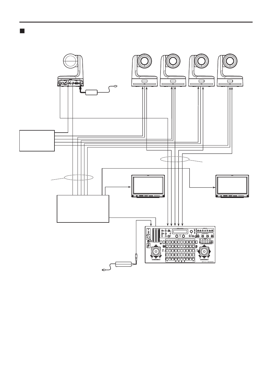 Connections, System example 1 (serial control), Continued) | Vaddio HE120 Operating Instructions User Manual | Page 20 / 52