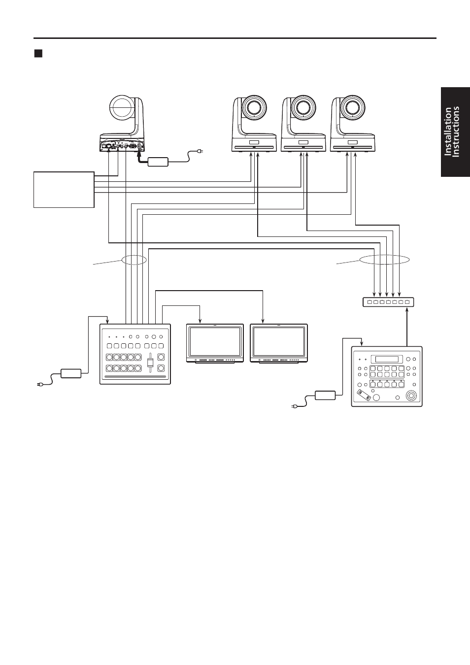 Connections, System example 2 (ip control), Continued) | Vaddio HE120 Operating Instructions User Manual | Page 21 / 52