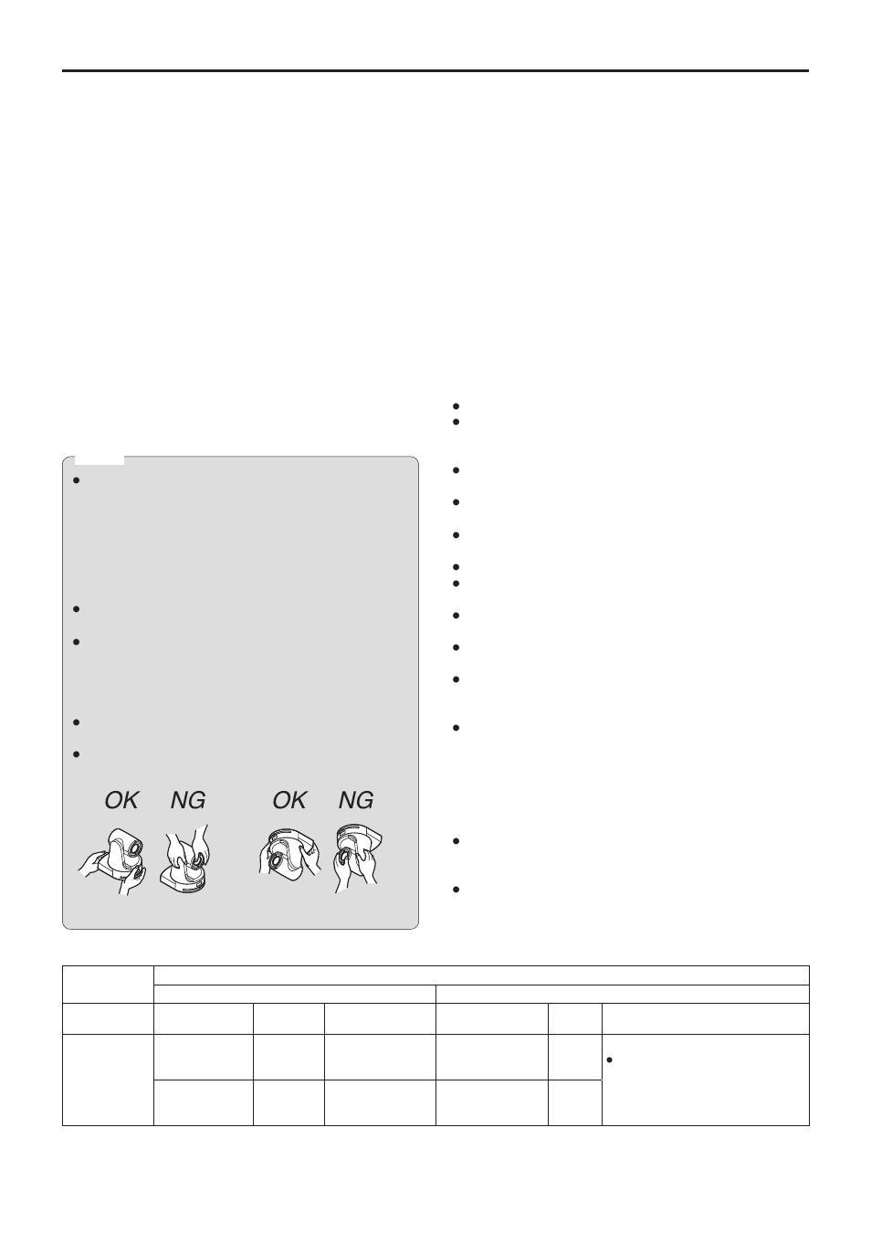 Installation precautions, Ok ng ok ng | Vaddio HE120 Operating Instructions User Manual | Page 6 / 52