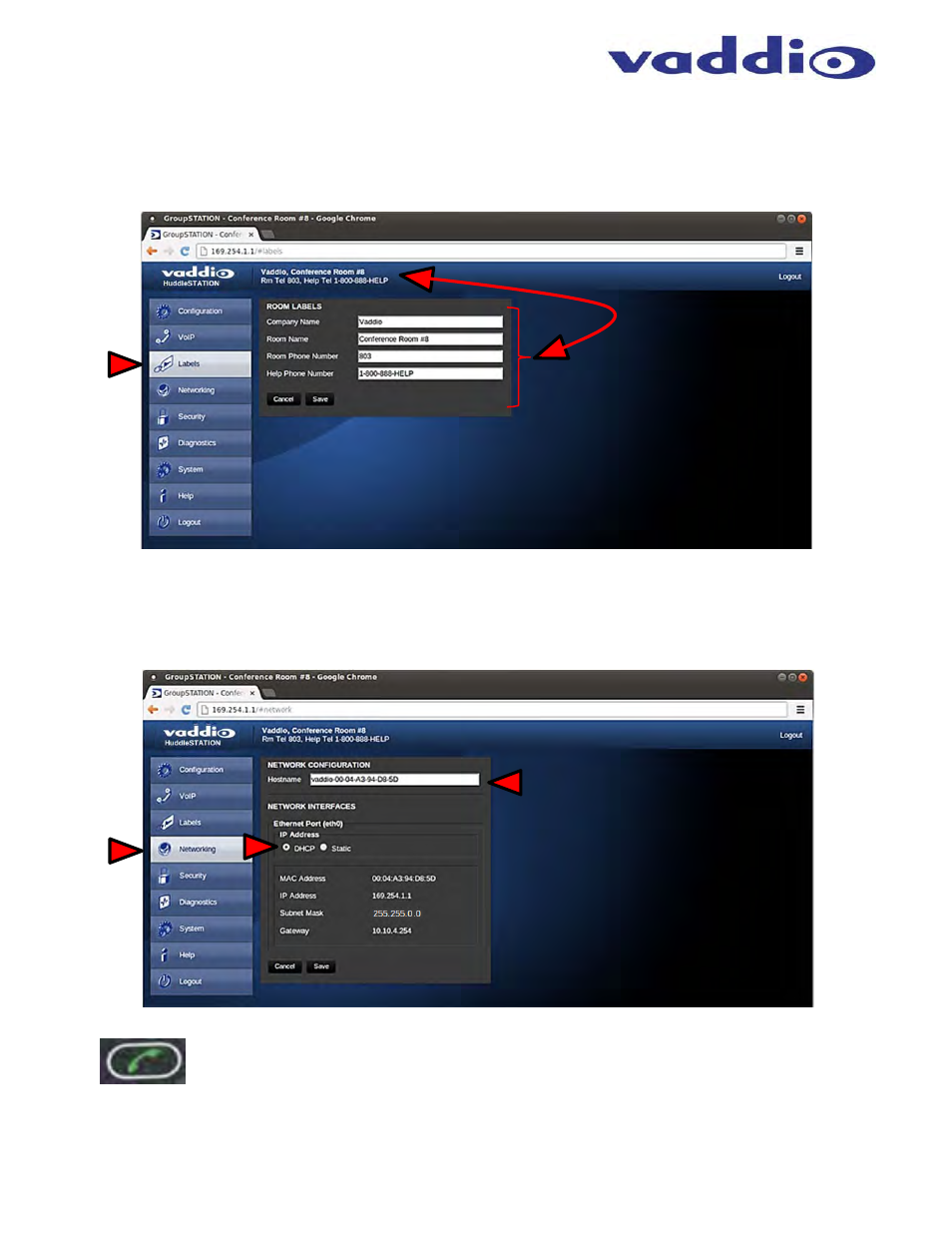 Vaddio HuddleSTATION User Manual | Page 25 / 44
